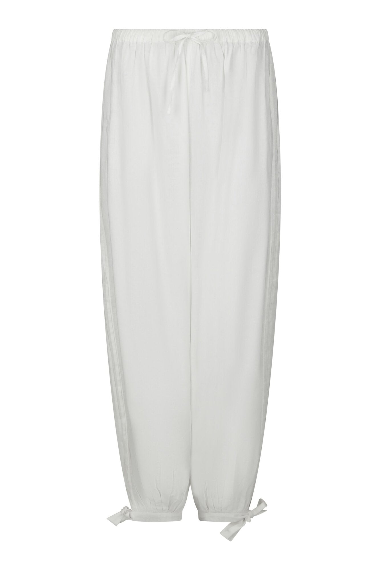 Elyse S Voile ballonbukser - hvid